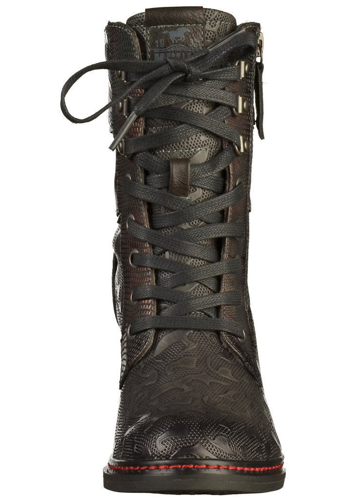 Mustang Stiefelette Lederimitat Navy - surf4shoes