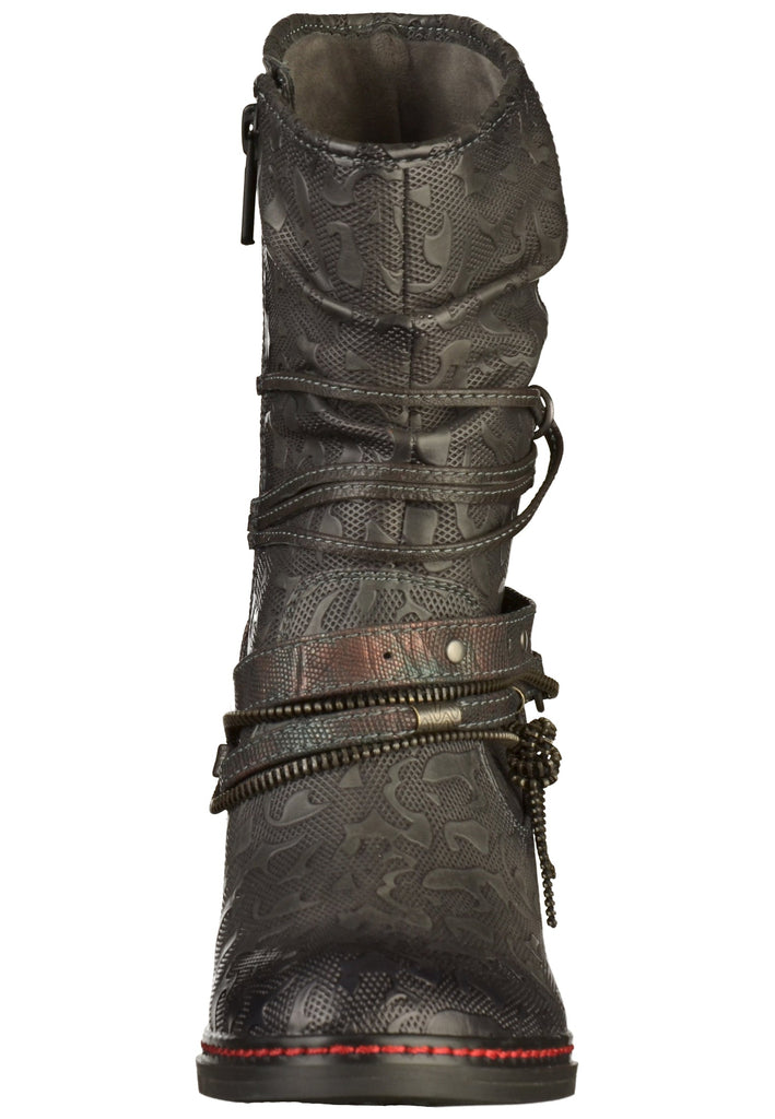Mustang Stiefel Lederimitat Dunkelgrau - surf4shoes