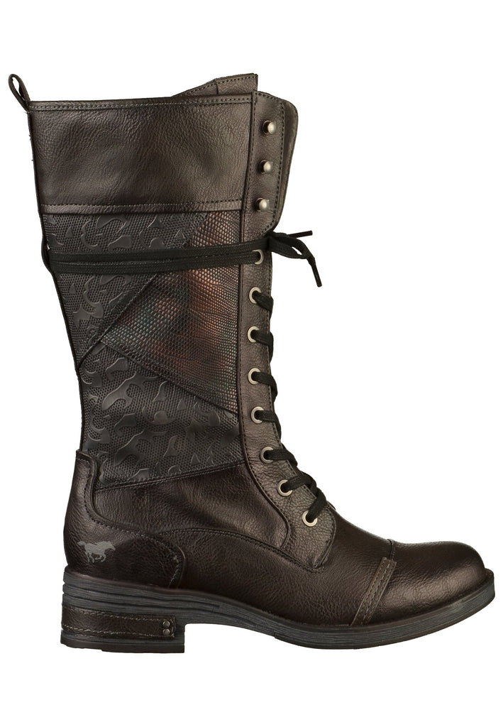 Mustang Stiefel Lederimitat Mokka - surf4shoes