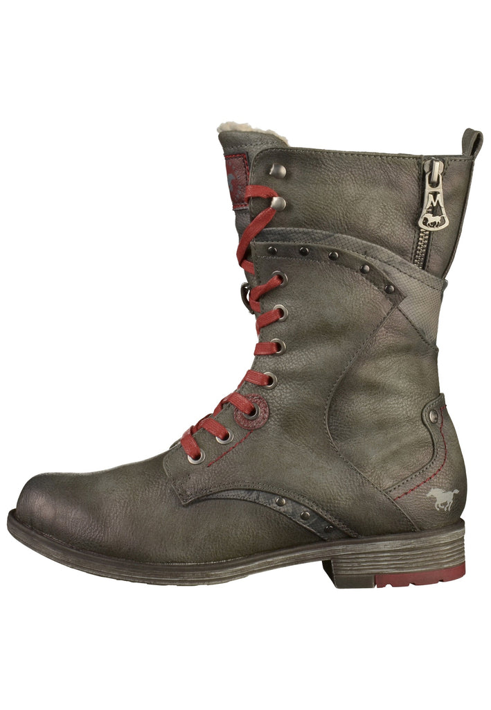 Mustang Stiefel Lederimitat Dunkelgrau - surf4shoes