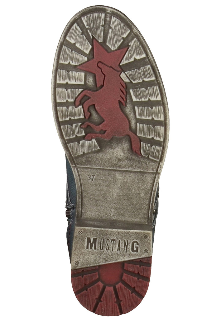 Mustang Stiefel Lederimitat Dunkelblau - surf4shoes