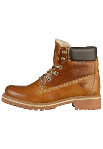 Mustang Stiefelette Leder Braun - surf4shoes