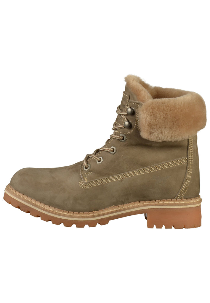 Mustang Stiefelette Leder Taupe - surf4shoes