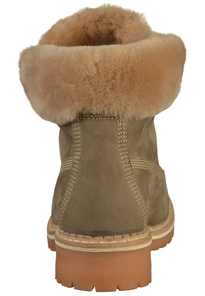 Mustang Stiefelette Leder Taupe - surf4shoes