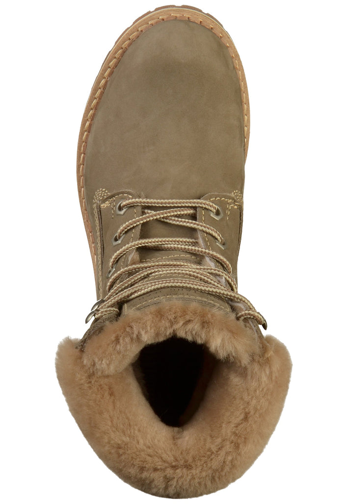 Mustang Stiefelette Leder Taupe - surf4shoes