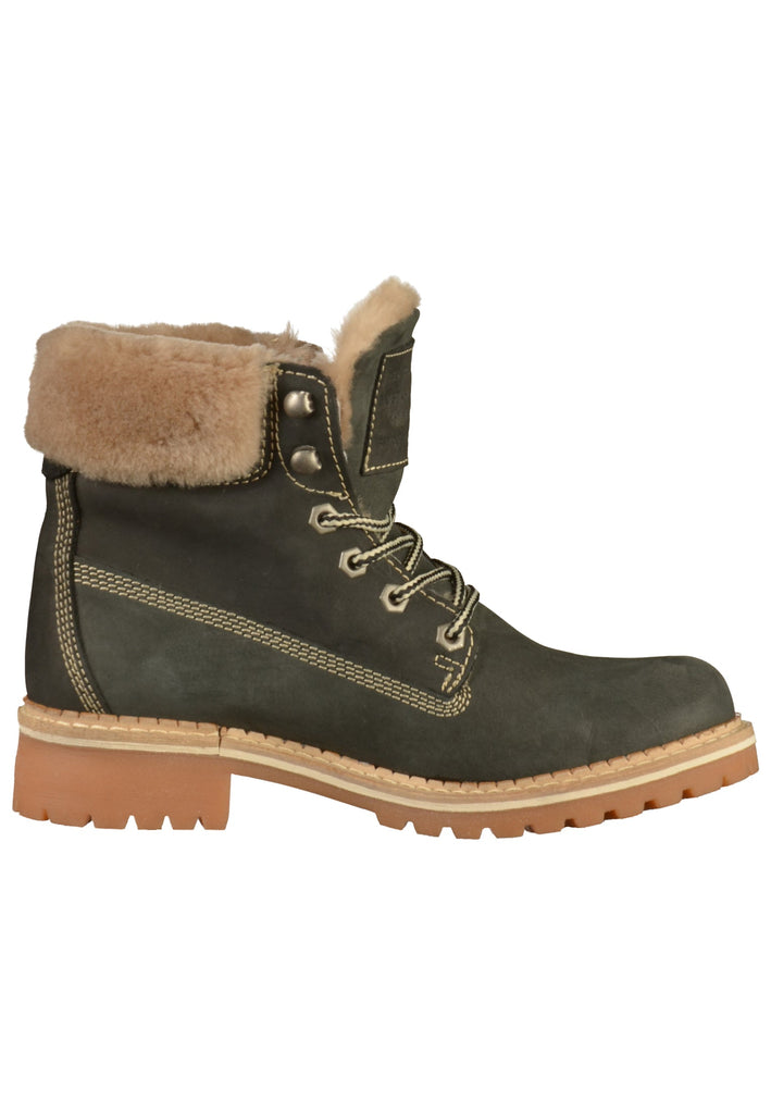 Mustang Stiefelette Leder Schwarz - surf4shoes