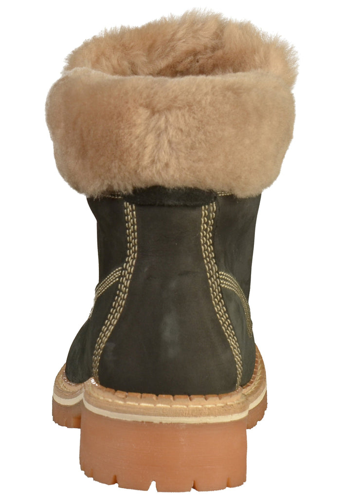 Mustang Stiefelette Leder Schwarz - surf4shoes