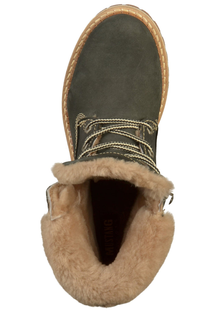 Mustang Stiefelette Leder Schwarz - surf4shoes