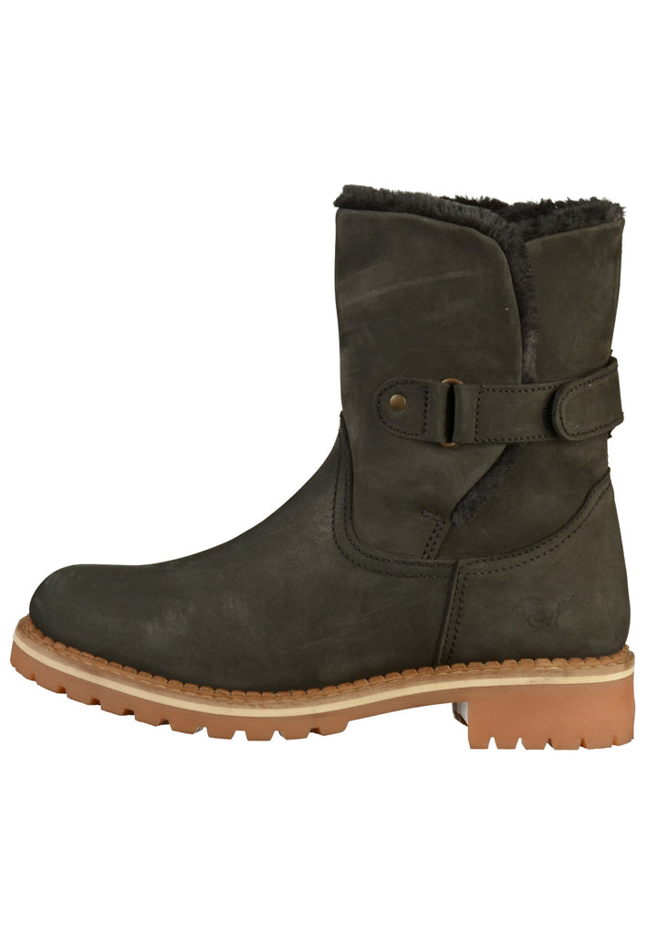 Mustang Stiefelette Leder Schwarz Warmfutter - surf4shoes