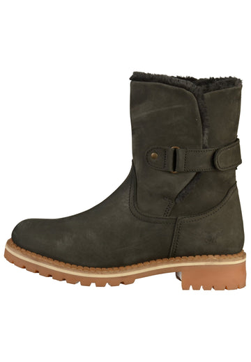 Mustang Stiefelette Leder Schwarz Warmfutter - surf4shoes