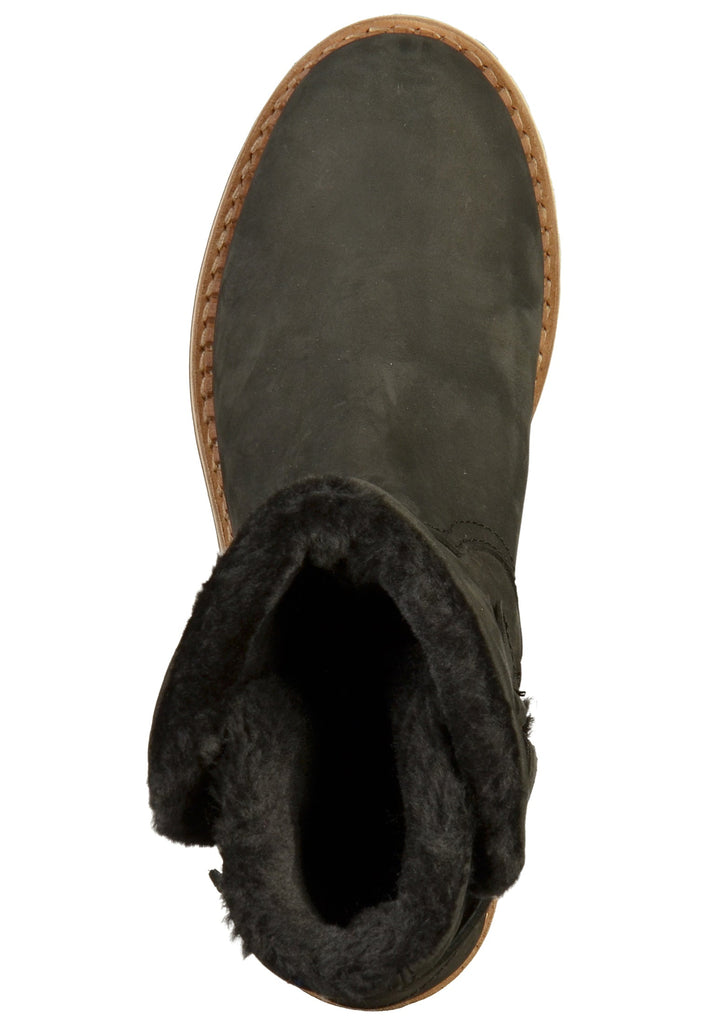 Mustang Stiefelette Leder Schwarz Warmfutter - surf4shoes