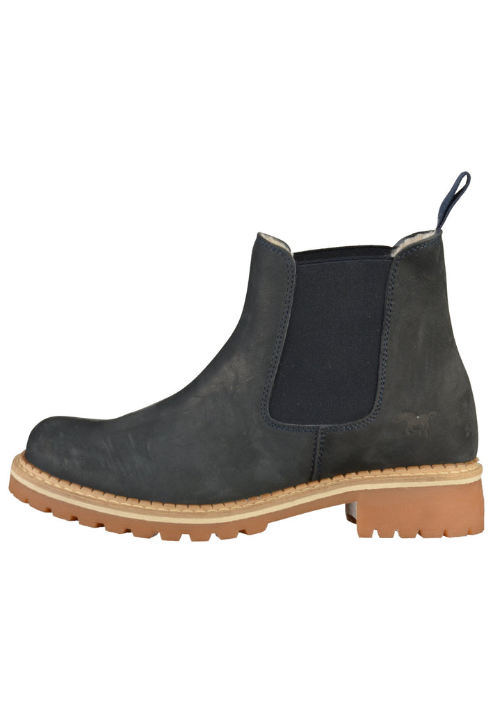 Mustang Stiefelette Leder Blau - surf4shoes