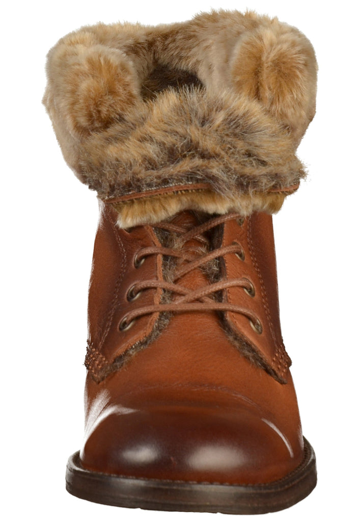 Mustang Stiefelette Leder/Textil Kastanie - surf4shoes