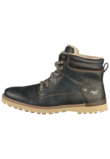 Mustang Stiefelette Lederimitat Blau - surf4shoes