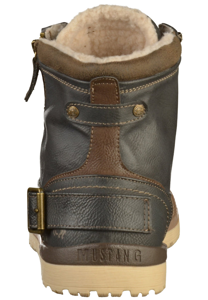 Mustang Stiefelette Lederimitat Graphit - surf4shoes
