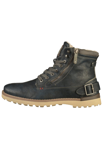 Mustang Stiefelette Lederimitat Blau - surf4shoes