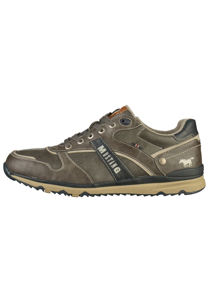 Mustang Sneaker Lederimitat Dunkelgrau - surf4shoes