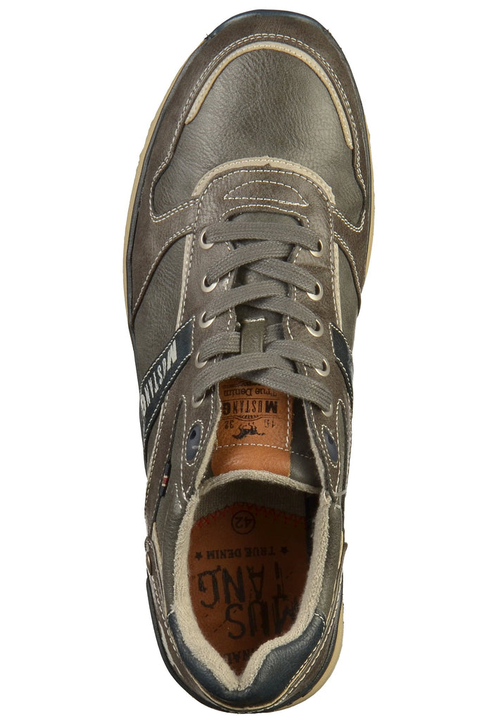 Mustang Sneaker Lederimitat Dunkelgrau - surf4shoes