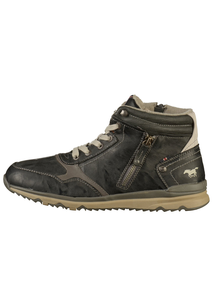 Mustang Sneaker Lederimitat Grau - surf4shoes
