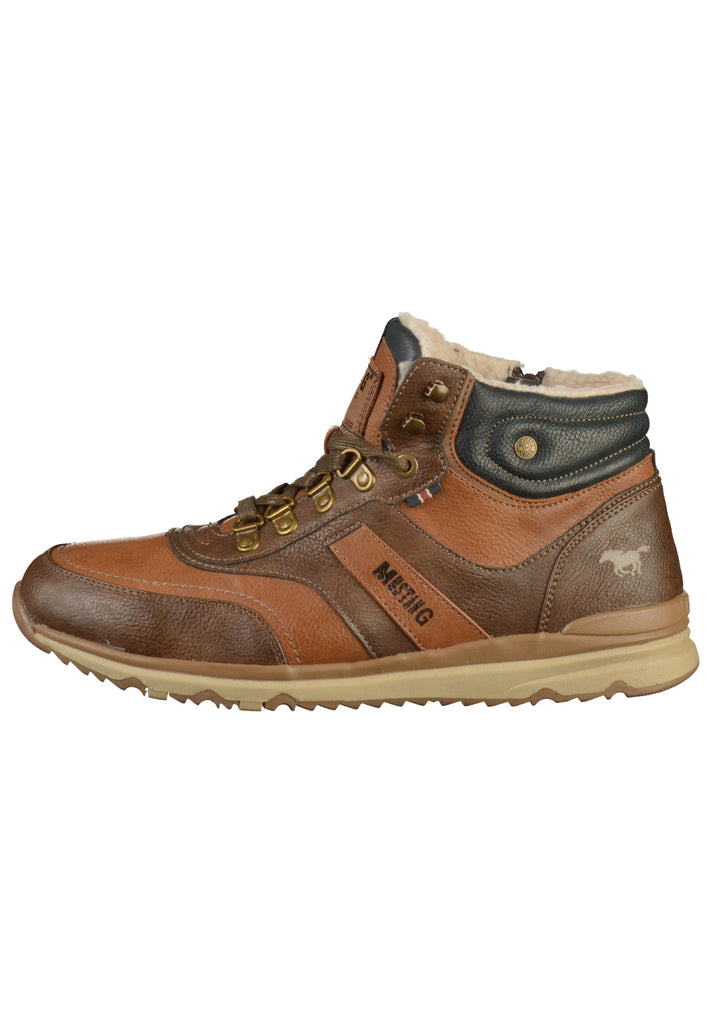 Mustang Stiefelette Lederimitat Braun - surf4shoes