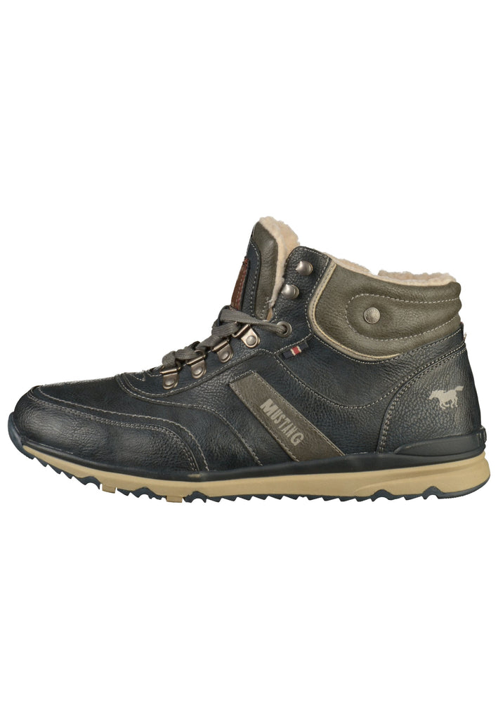 Mustang Stiefelette Lederimitat Blau - surf4shoes