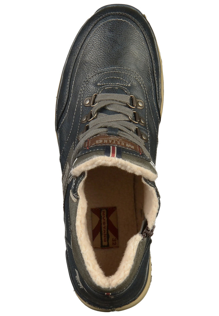 Mustang Stiefelette Lederimitat Blau - surf4shoes