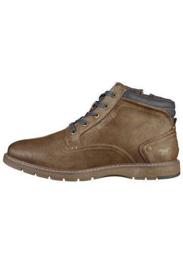 Mustang Stiefelette Lederimitat Braun - surf4shoes