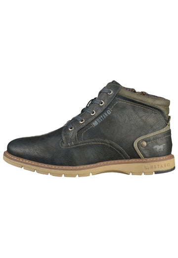 Mustang Stiefelette Lederimitat Blau - surf4shoes