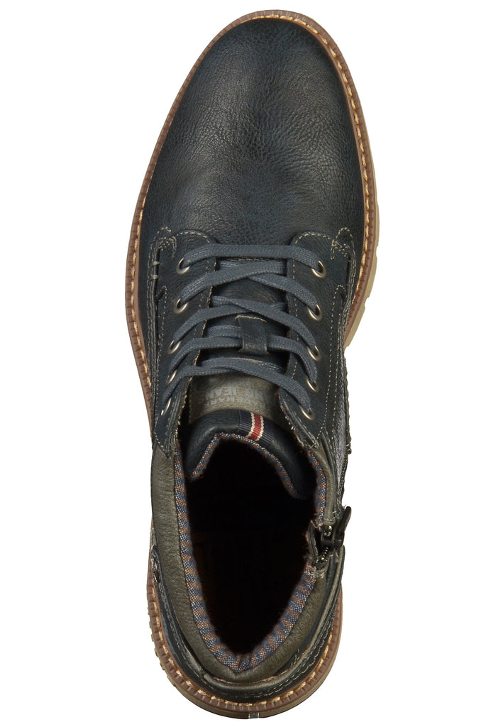 Mustang Stiefelette Lederimitat Blau - surf4shoes