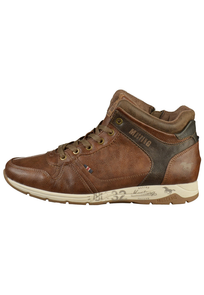 Mustang Stiefelette Lederimitat Braun - surf4shoes