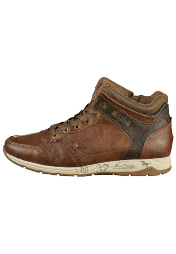 Mustang Stiefelette Lederimitat Braun - surf4shoes