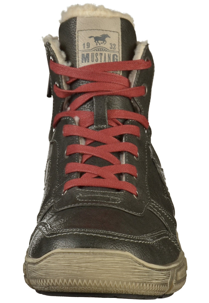 Mustang Sneaker Lederimitat Grau - surf4shoes