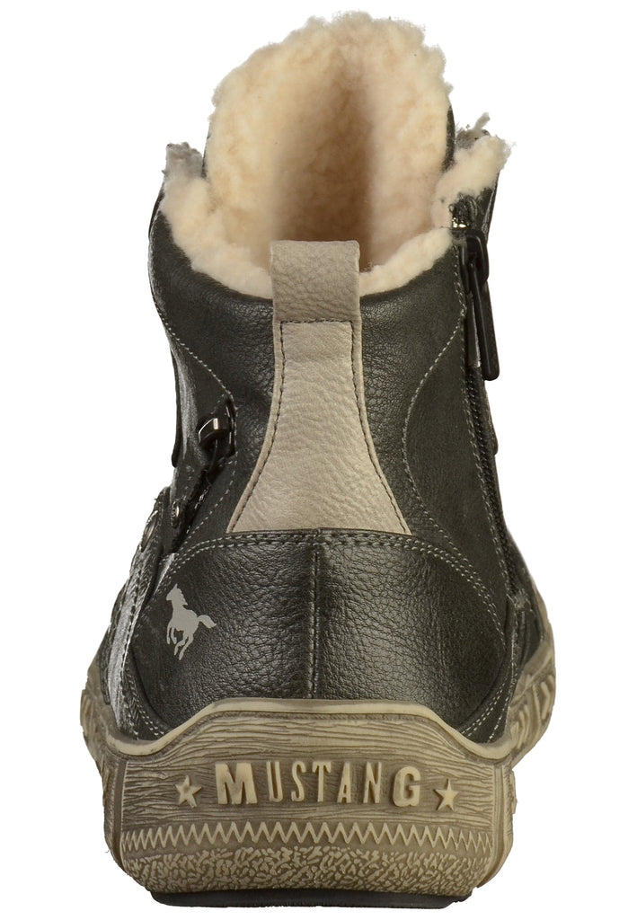 Mustang Sneaker Lederimitat Grau - surf4shoes