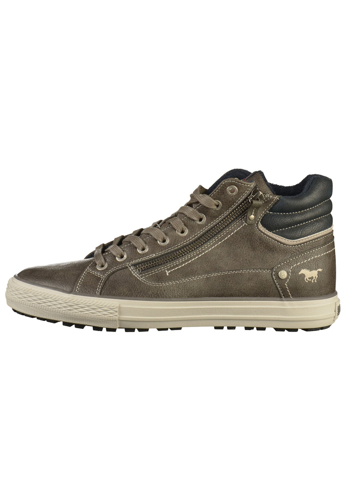 Mustang Sneaker Lederimitat Dunkelgrau - surf4shoes