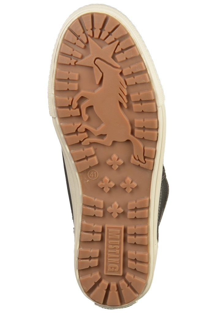 Mustang Stiefelette Lederimitat Dunkelgrau - surf4shoes