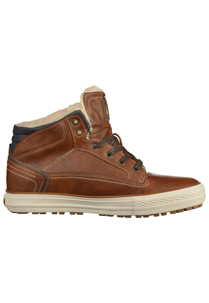 Mustang Stiefelette Lederimitat Kastanie - surf4shoes