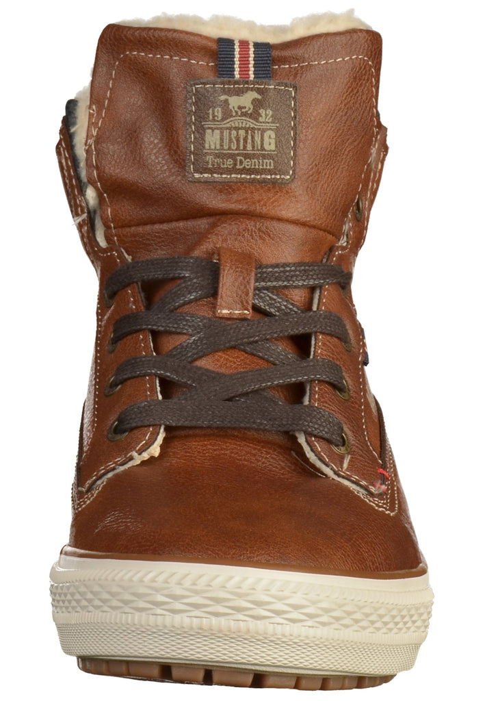 Mustang Stiefelette Lederimitat Kastanie - surf4shoes