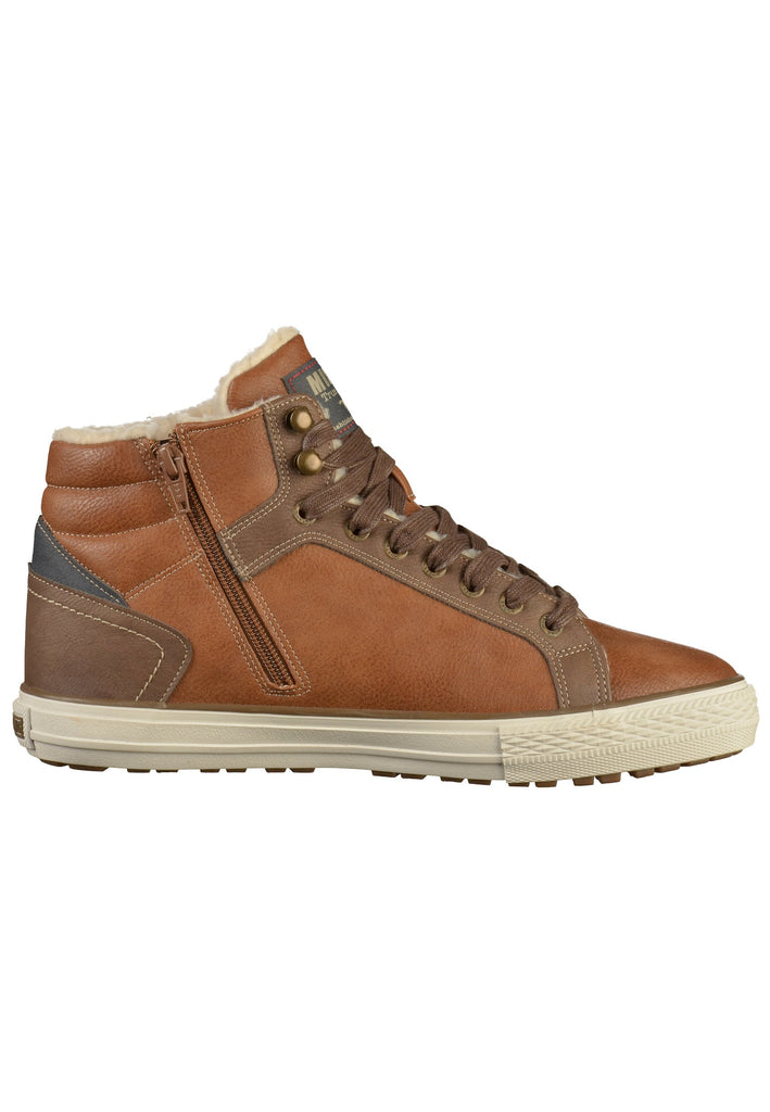 Mustang Stiefelette Lederimitat Cognac - surf4shoes