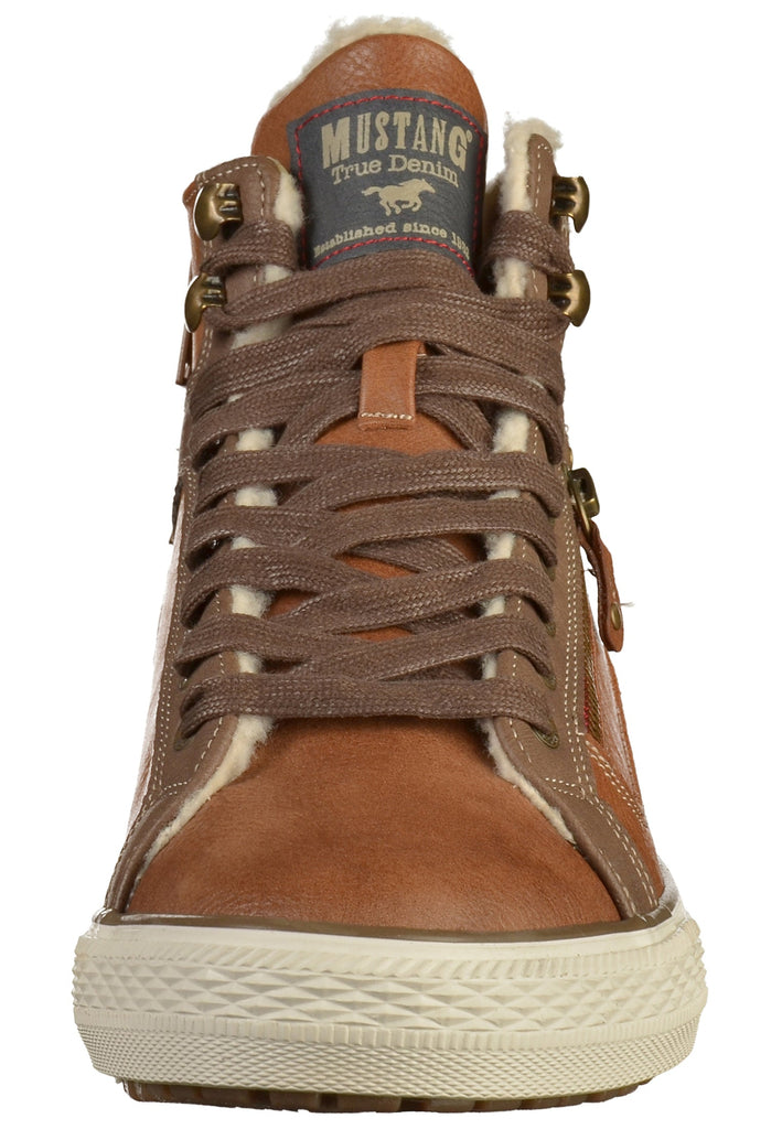 Mustang Stiefelette Lederimitat Cognac - surf4shoes