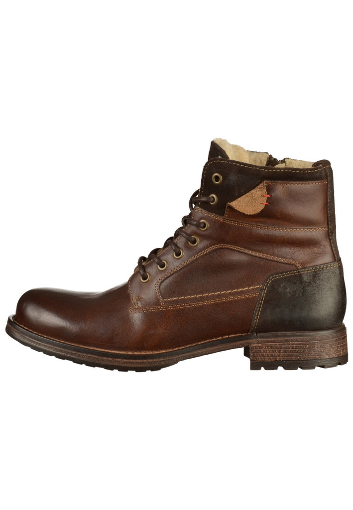 Mustang Stiefelette Leder Dunkelbraun - surf4shoes