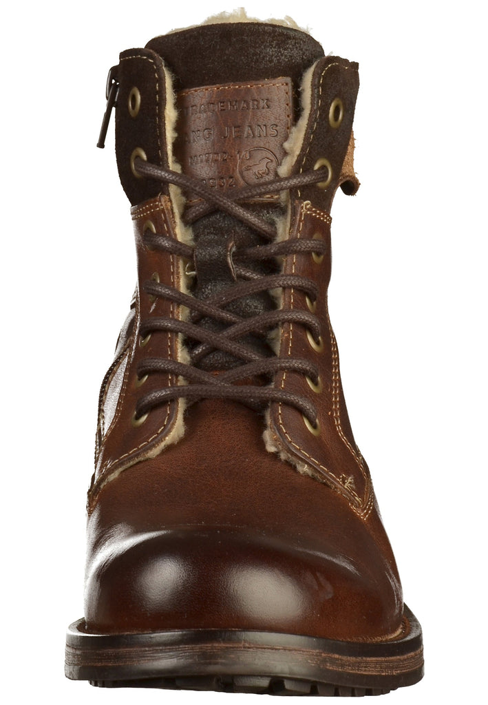 Mustang Stiefelette Leder Dunkelbraun - surf4shoes