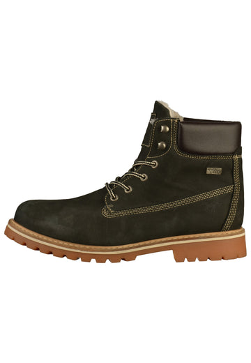 Mustang Stiefelette Leder Schwarz Warmfutter - surf4shoes