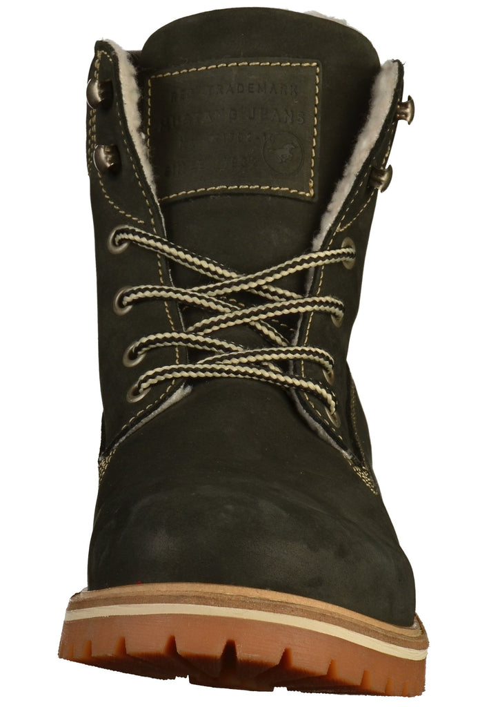 Mustang Stiefelette Leder Schwarz Warmfutter - surf4shoes