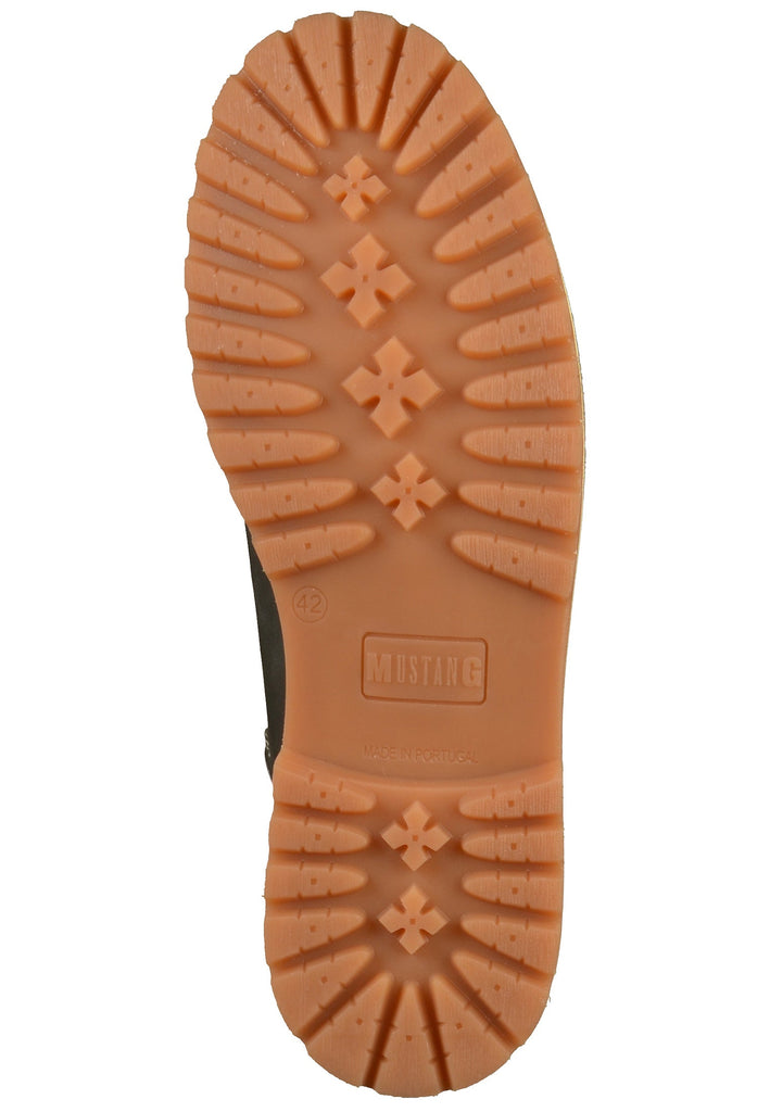 Mustang Stiefelette Leder Schwarz Warmfutter - surf4shoes