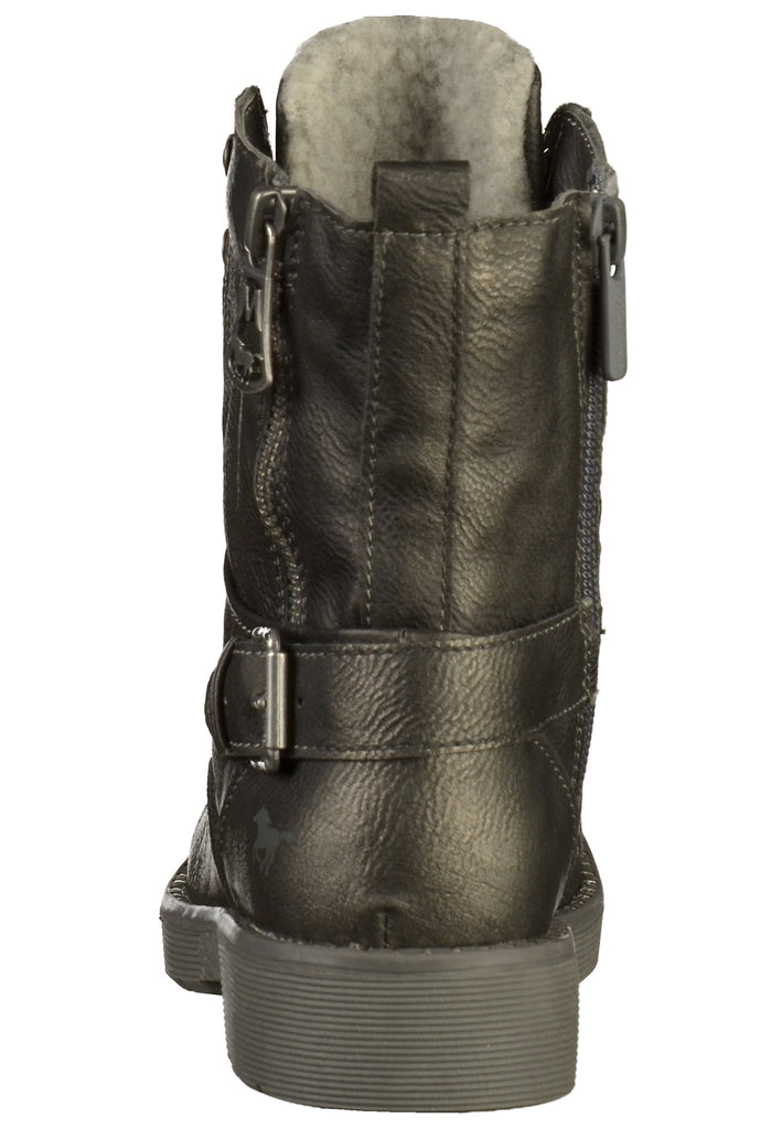 Mustang Stiefel Lederimitat Schwarz - surf4shoes