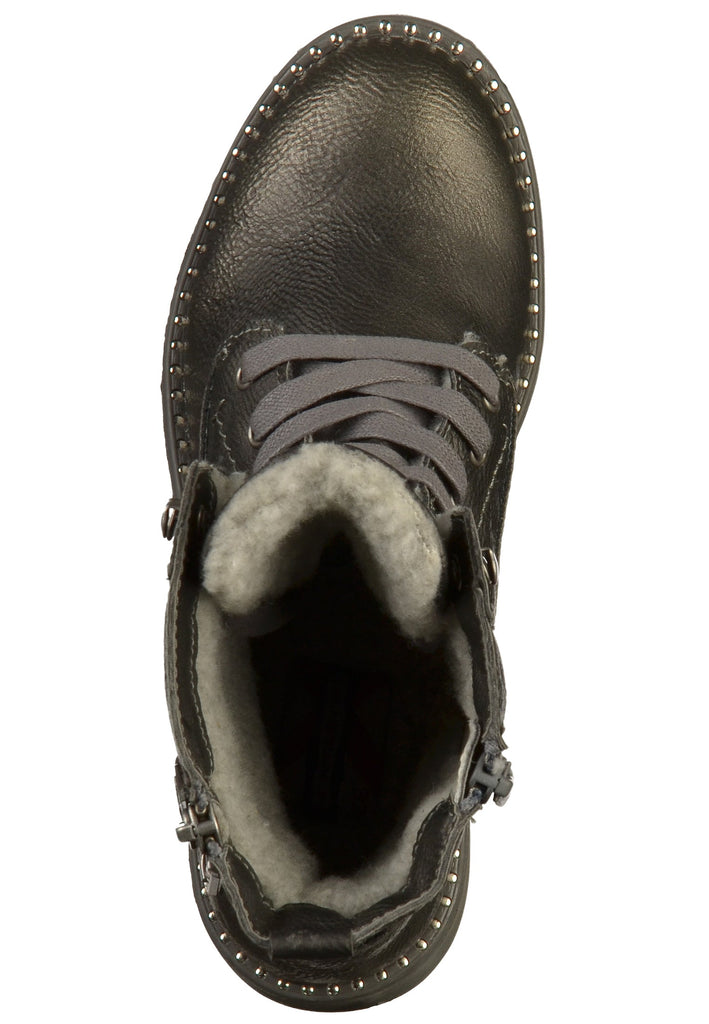 Mustang Stiefel Lederimitat Schwarz - surf4shoes