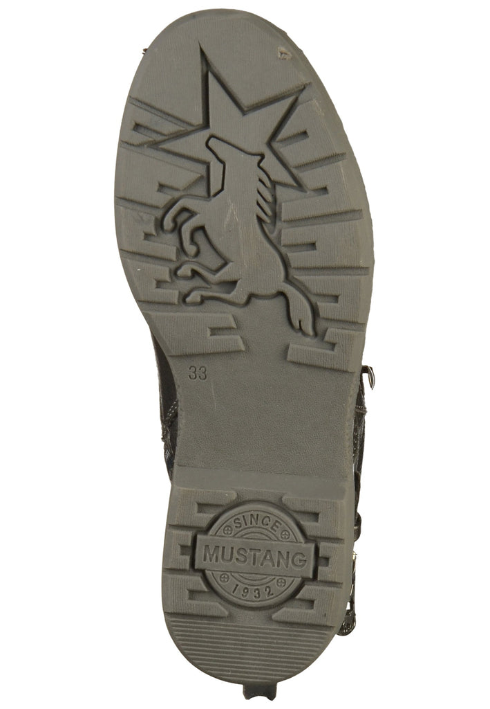 Mustang Stiefel Lederimitat Schwarz - surf4shoes