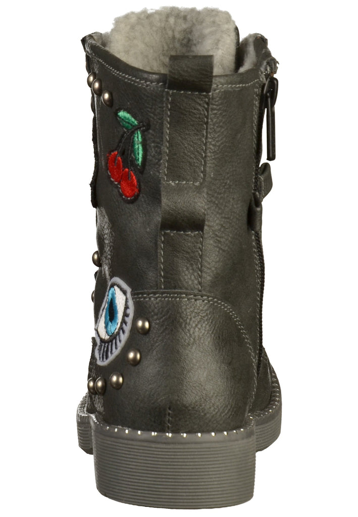 Mustang Stiefel Lederimitat Dunkelgrau - surf4shoes