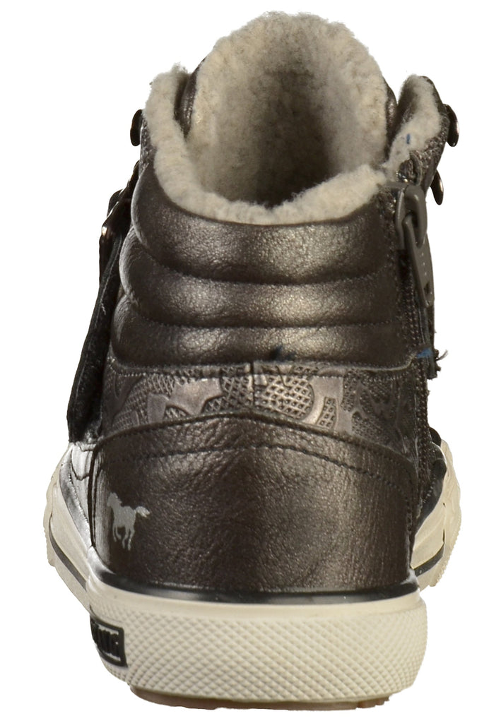 Mustang Sneaker Lederimitat/Textil Dunkelgrau - surf4shoes