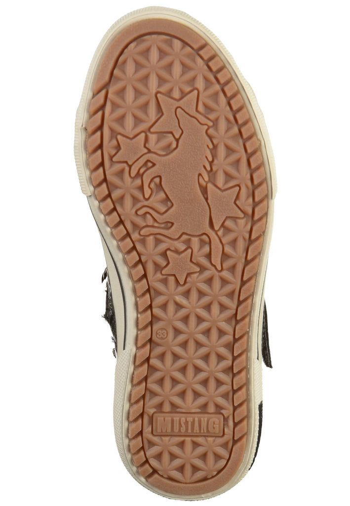 Mustang Sneaker Lederimitat/Textil Dunkelgrau - surf4shoes